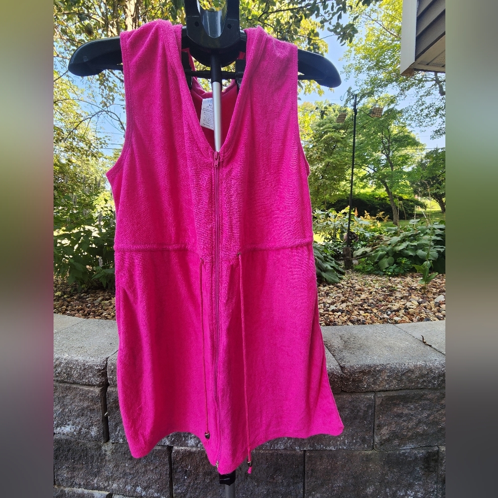 TIME AND TRU WOMENS TERRY COVER UP SZ M